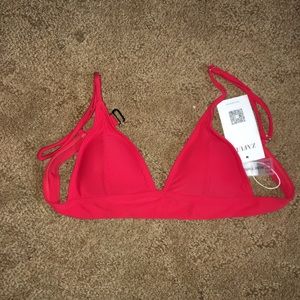Red Zaful swimsuit